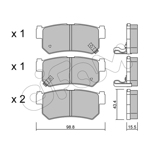 822-519-0 - Brake Pad Set, disc brake 