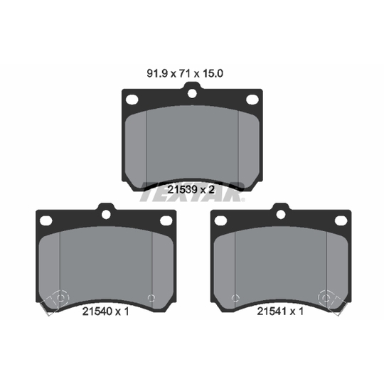 2153901 - Brake Pad Set, disc brake 