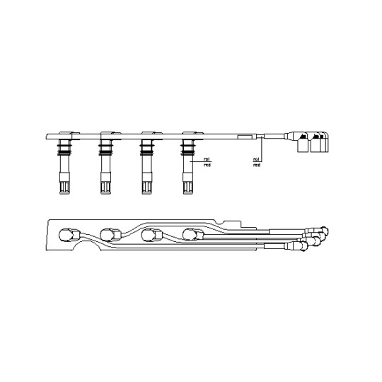 968E100 - Sytytysjohtosarja 