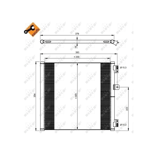 350204 - Kondensor, klimatanläggning 