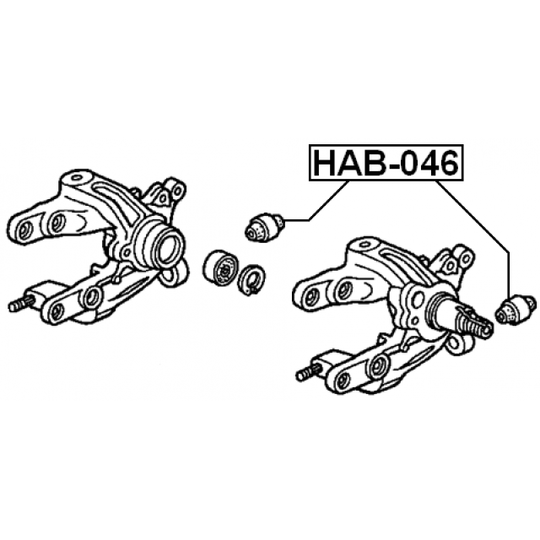 HAB-046 - Bush, control arm mounting 