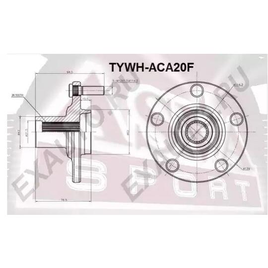 TYWH-ACA20F - Wheel hub 