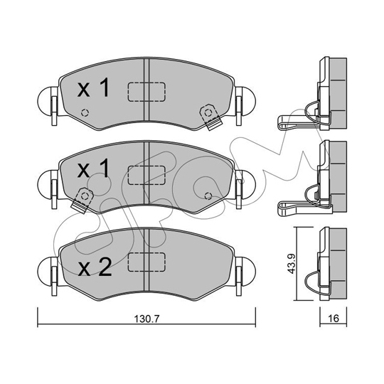 822-339-1 - Brake Pad Set, disc brake 