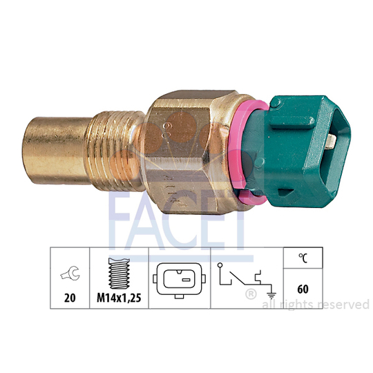 7.4114 - Temperature Switch, coolant warning lamp 