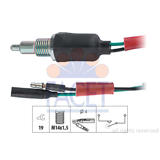 7.6135 - Switch, reverse light 