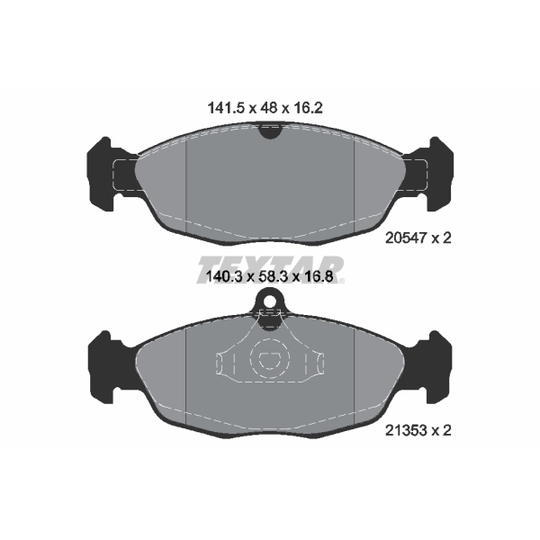 2054701 - Brake Pad Set, disc brake 