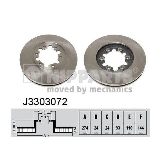 J3303072 - Brake Disc 