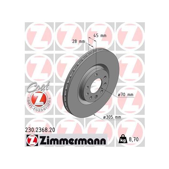 230.2368.20 - Brake Disc 