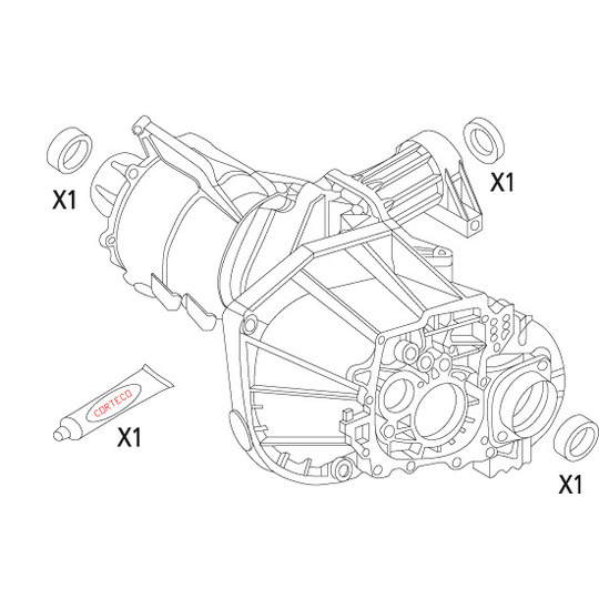 19535943 - Gasket Set, differential 