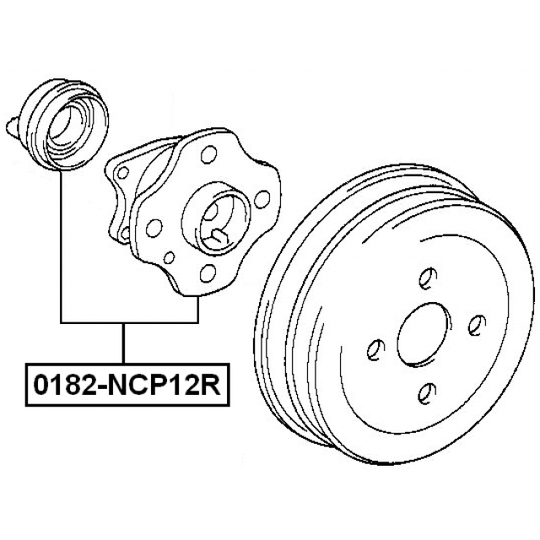 0182-NCP12R - Wheel hub 