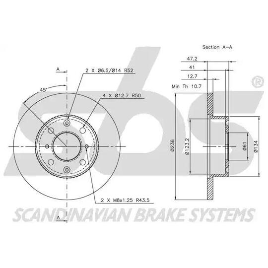 1815204006 - Bromsskiva 