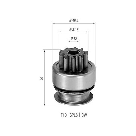 940113020177 - Starter pinion 