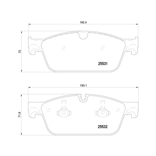 P 50 112 - Brake Pad Set, disc brake 