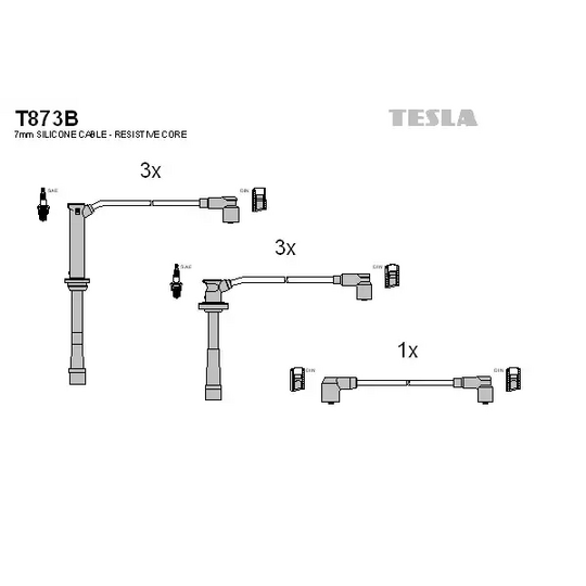 T873B - Ignition Cable Kit 