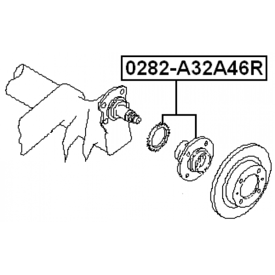 0282-A32A46R - Wheel hub 