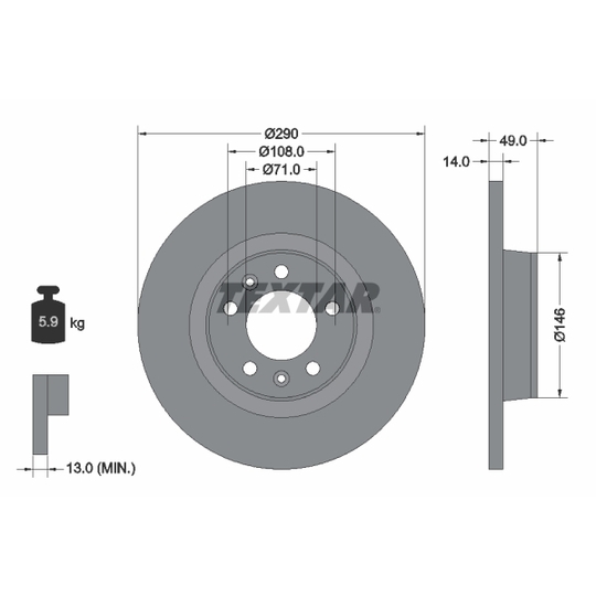 92157100 - Brake Disc 