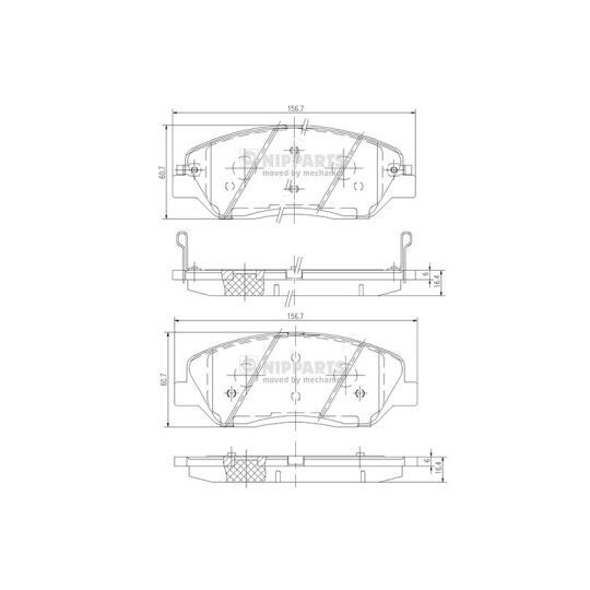 N3605051 - Brake Pad Set, disc brake 