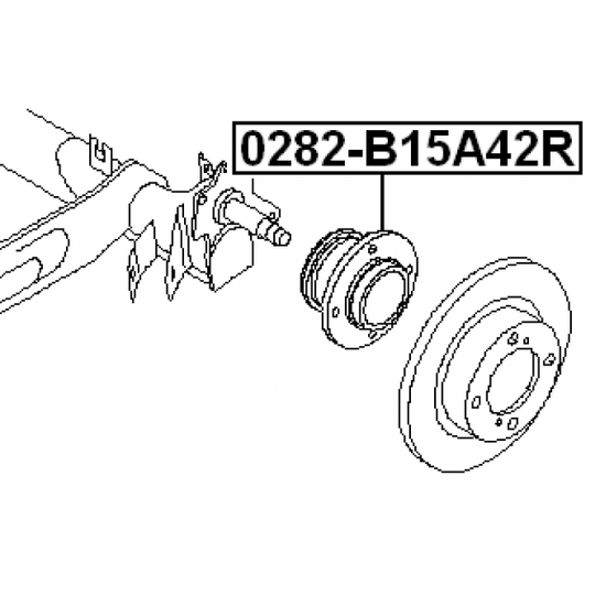 0282-B15A42R - Wheel hub 