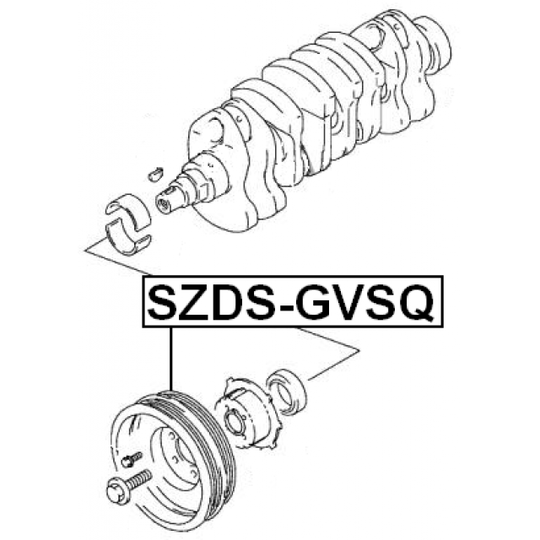 SZDS-GVSQ - Belt Pulley, crankshaft 
