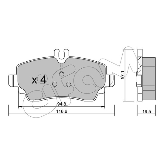 822-310-1 - Brake Pad Set, disc brake 