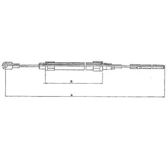 44007700 - Cable, parking brake 