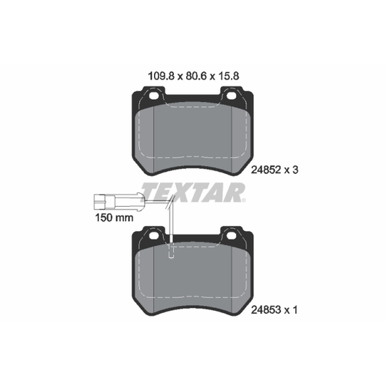 2485201 - Brake Pad Set, disc brake 