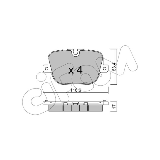 822-837-0 - Brake Pad Set, disc brake 