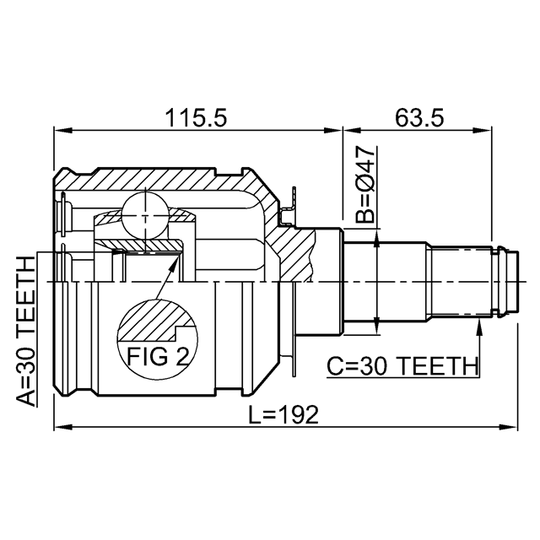 0111-GRJ120 - Led, drivaxel 