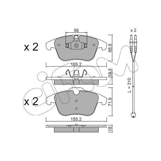 822-675-5K - Brake Pad Set, disc brake 