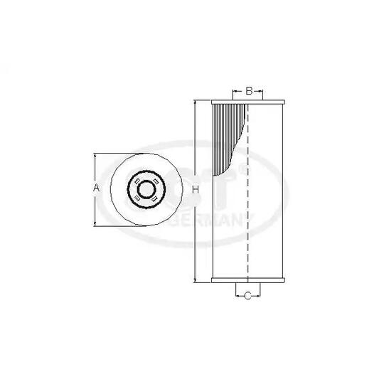 SH 4763 P - Oil filter 