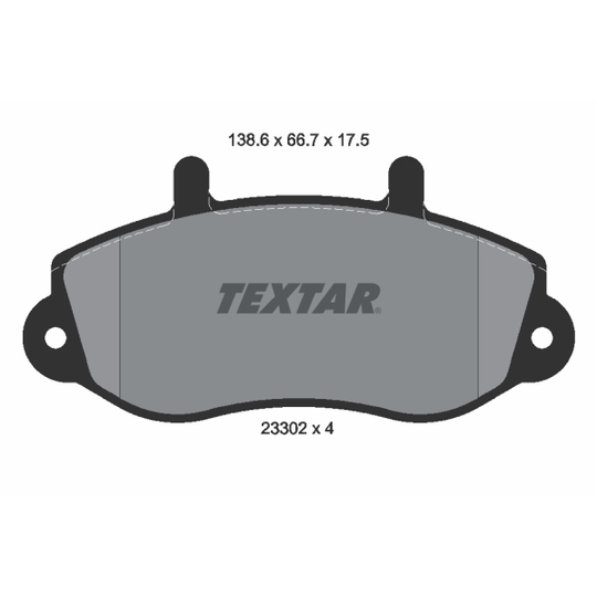 2330201 - Brake Pad Set, disc brake 