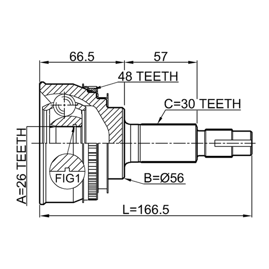 0110-069A48 - Joint, drive shaft 