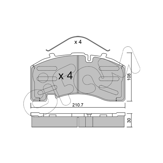 822-652-0 - Brake Pad Set, disc brake 
