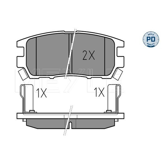 025 218 4014/PD - Brake Pad Set, disc brake 