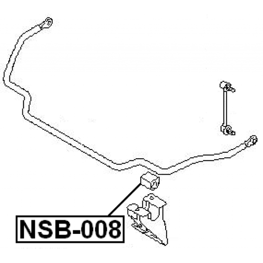 NSB-008 - Bussning, krängningshämmare 