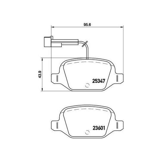 P 23 146 - Brake Pad Set, disc brake 