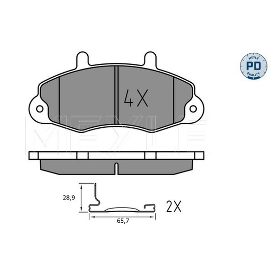 025 214 7018/PD - Brake Pad Set, disc brake 