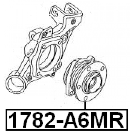 1782-A6MR - Wheel hub 