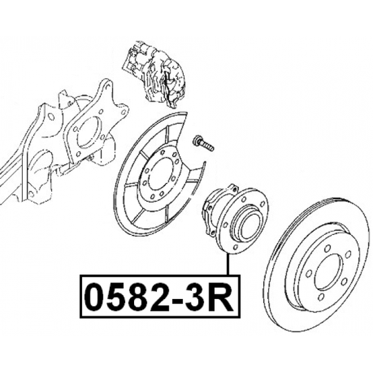 0582-3R - Wheel hub 