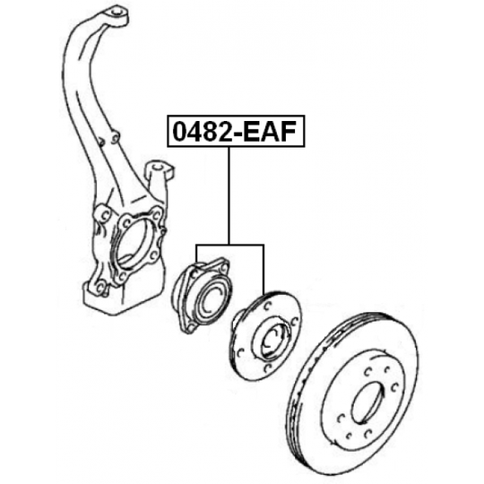 0482-EAF - Wheel hub 