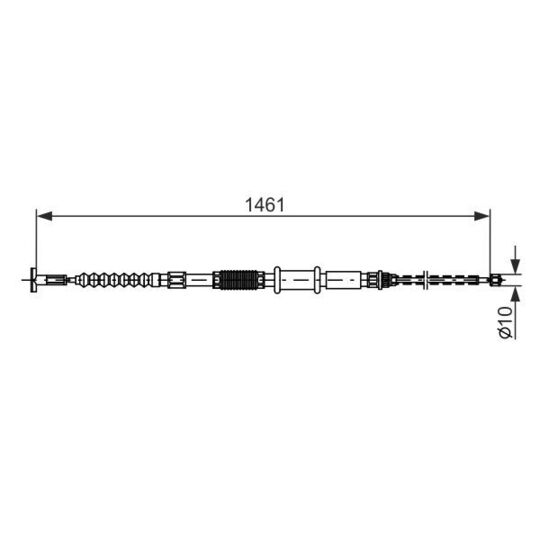 1 987 482 177 - Cable, parking brake 