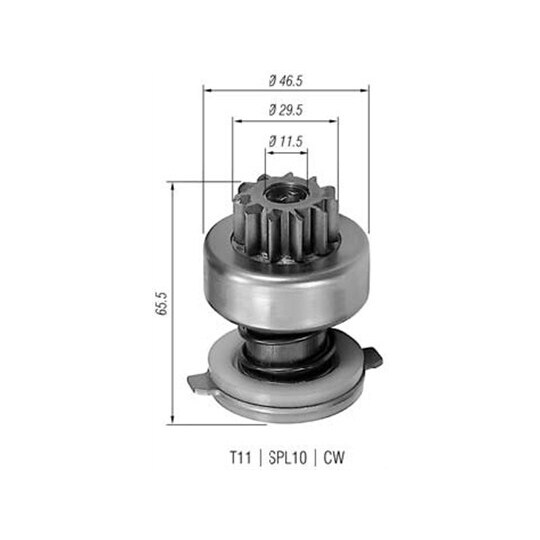 940113020109 - Starter pinion 