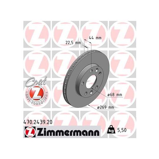 470.2439.20 - Brake Disc 