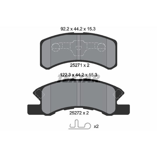 2527101 - Brake Pad Set, disc brake 