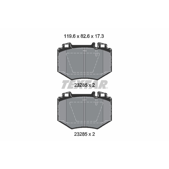 2328501 - Brake Pad Set, disc brake 