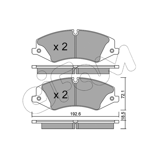 822-836-0 - Brake Pad Set, disc brake 