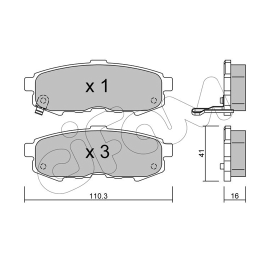 822-735-0 - Brake Pad Set, disc brake 