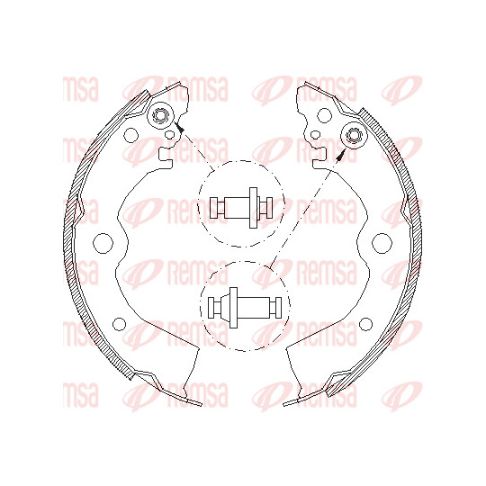 4393.00 - Brake Shoe Set 