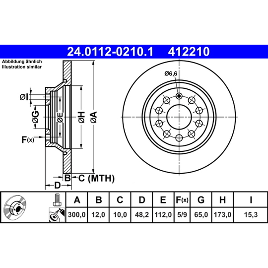 24.0112-0210.1 - Bromsskiva 