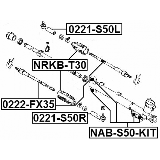 0221-S50R - Tie rod end 